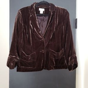 ⏰SALE⏰ Brown Velvet Jacket/Blazer